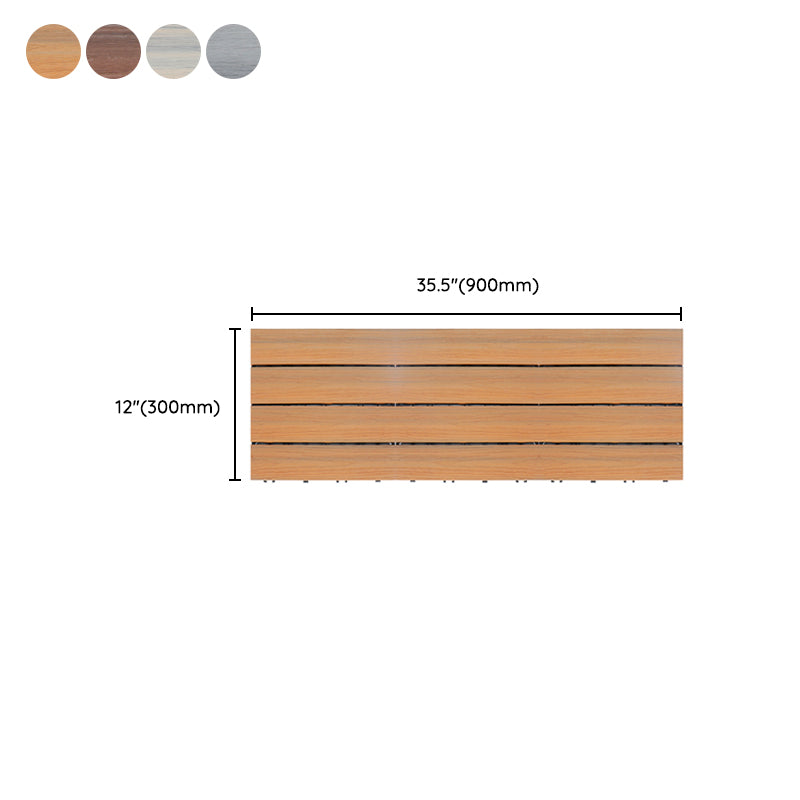 Frendorf | Deck Planke Loose Lay Holzfußbodenfliesen Garten Außenfußboden