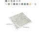 Frendorf | Indoor Vinylboden Peel and Stick Quadrat PVC Fleckenresistenter Vinylboden