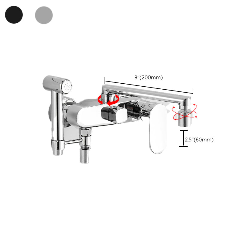 Frendorf | Metall Badewannenarmatur Trim Zeitgenössischer Hebelgriff Badewannenarmatur Trim