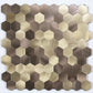 Frendorf | Modern Tile-Peel & Stick Metallmosaikfliese Sechseckige Peel & Stick U-Bahnfliese