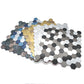 Frendorf | Modern Tile-Peel & Stick Metallmosaikfliese Sechseckige Peel & Stick U-Bahnfliese
