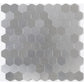 Frendorf | Modern Tile-Peel & Stick Metallmosaikfliese Sechseckige Peel & Stick U-Bahnfliese