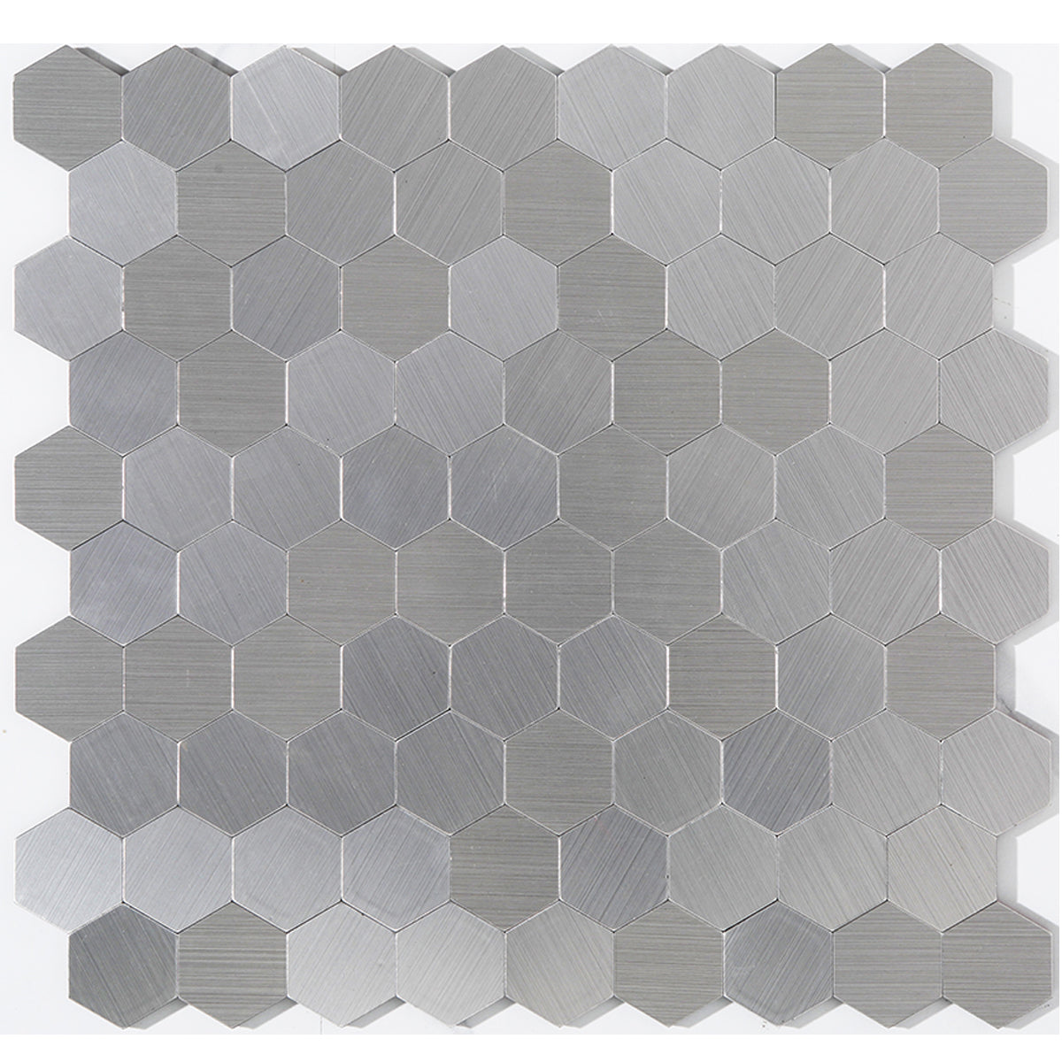Frendorf | Modern Tile-Peel & Stick Metallmosaikfliese Sechseckige Peel & Stick U-Bahnfliese