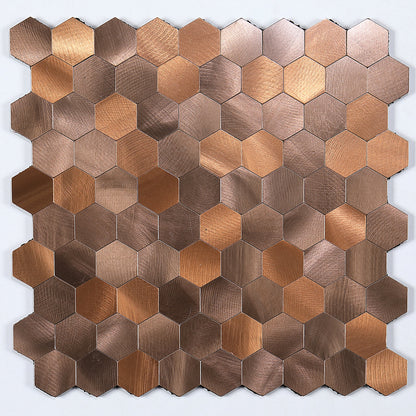 Frendorf | Modern Tile-Peel & Stick Metallmosaikfliese Sechseckige Peel & Stick U-Bahnfliese