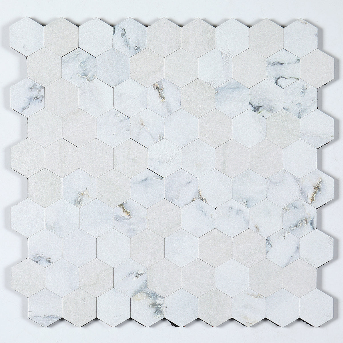 Frendorf | Modern Tile-Peel & Stick Metallmosaikfliese Sechseckige Peel & Stick U-Bahnfliese