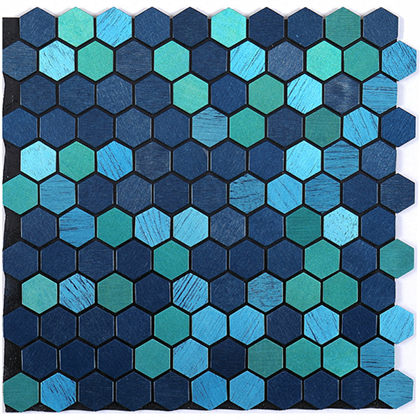 Frendorf | Modern Tile-Peel & Stick Metallmosaikfliese Sechseckige Peel & Stick U-Bahnfliese