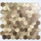 Frendorf | Modern Tile-Peel & Stick Metallmosaikfliese Sechseckige Peel & Stick U-Bahnfliese