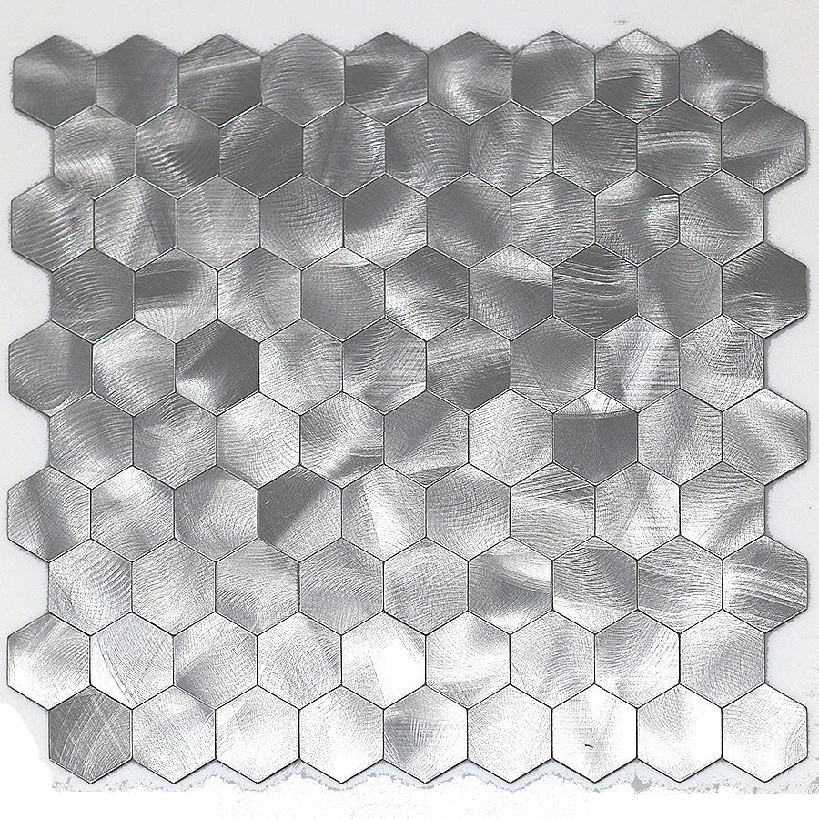Frendorf | Modern Tile-Peel & Stick Metallmosaikfliese Sechseckige Peel & Stick U-Bahnfliese