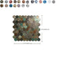 Frendorf | Modern Tile-Peel & Stick Metallmosaikfliese Sechseckige Peel & Stick U-Bahnfliese