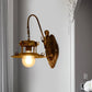 Frendorf | 1 Licht Wandverlichting Land Trap Wandlamp met Brede Ovale Metal Shade in Messing