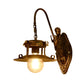 Frendorf | 1 Licht Wandverlichting Land Trap Wandlamp met Brede Ovale Metal Shade in Messing