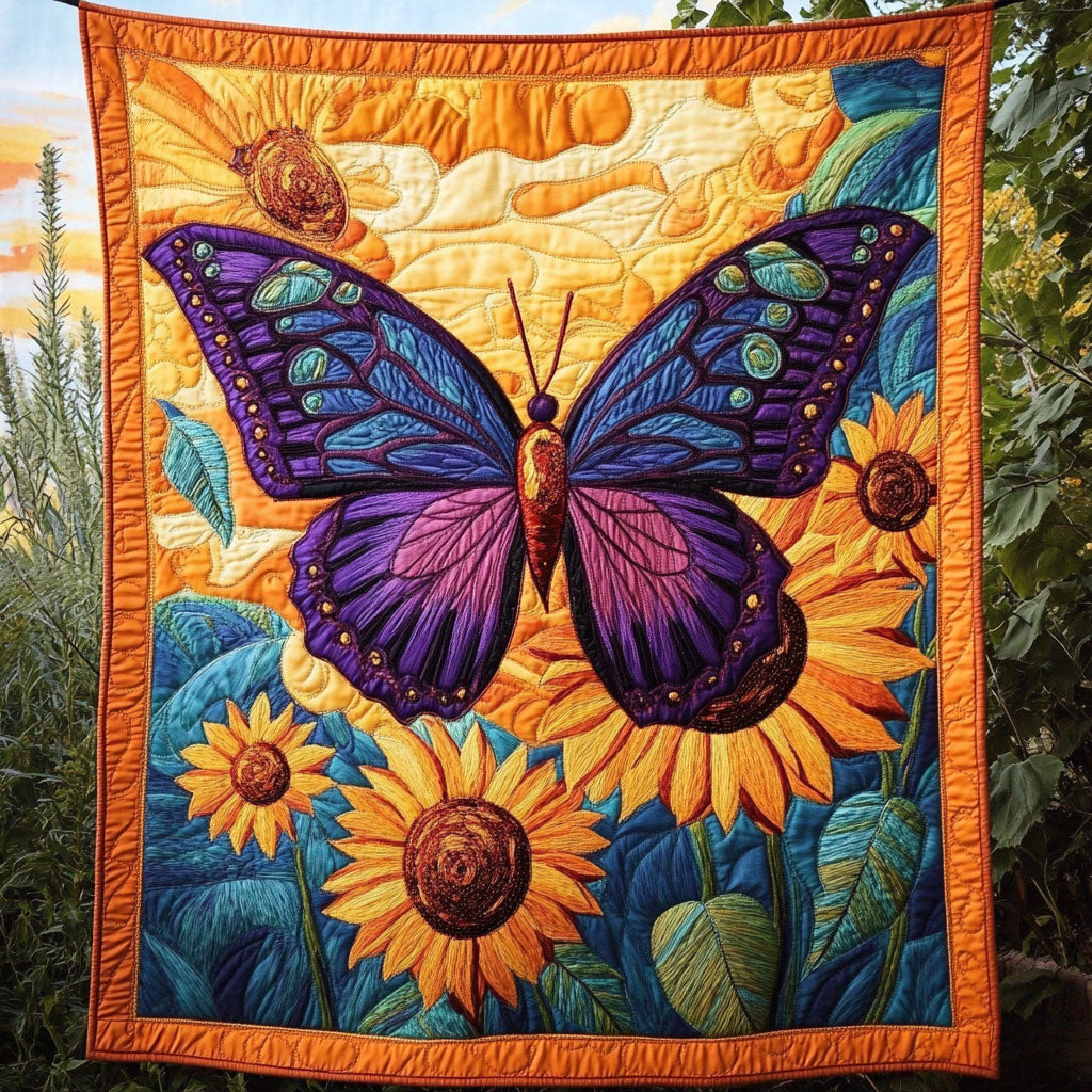 Butterfly Sonnenblumen Quilt