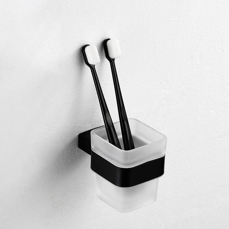 Frendorf | Traditionelles Badezimmerzubehör Hardware-Set in schwarzem Metall