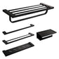 Frendorf | Traditionelles Badezimmerzubehör Hardware-Set in schwarzem Metall