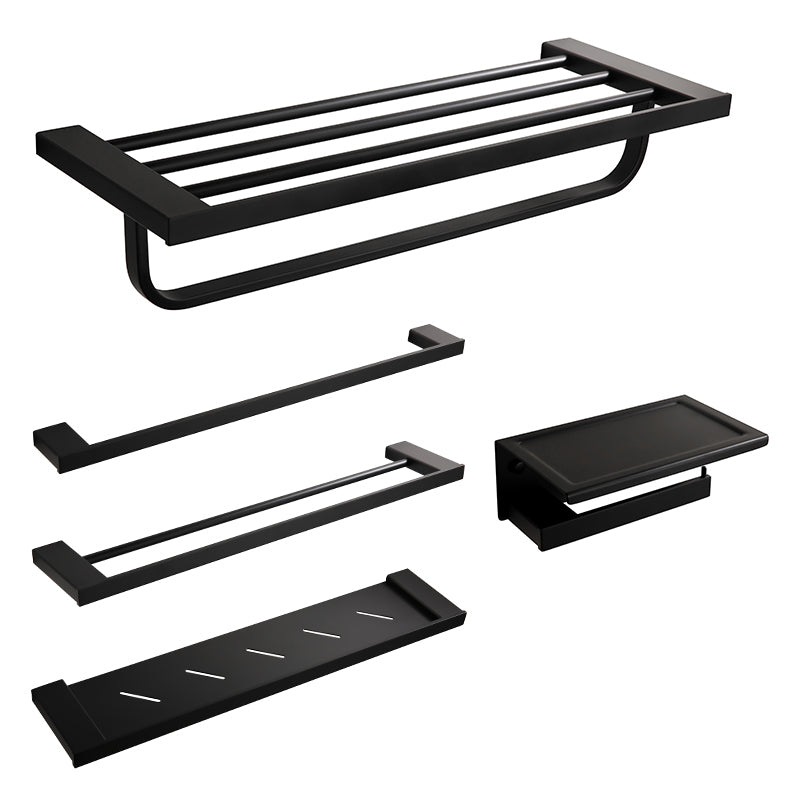 Frendorf | Traditionelles Badezimmerzubehör Hardware-Set in schwarzem Metall