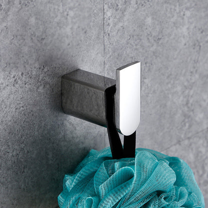 Frendorf | Zeitgenössisches Badezimmerzubehör Hardware-Set in Silber mit Seifenschale