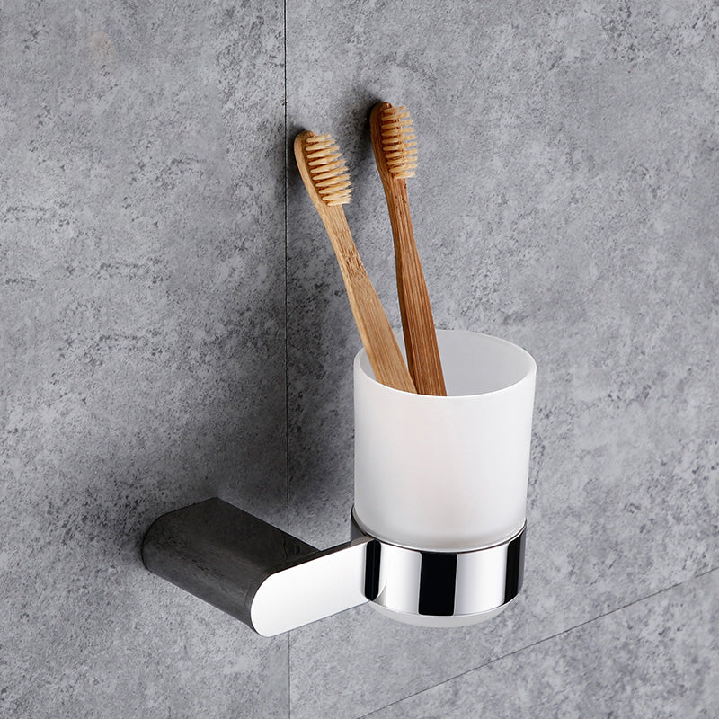 Frendorf | Zeitgenössisches Badezimmerzubehör Hardware-Set in Silber mit Seifenschale