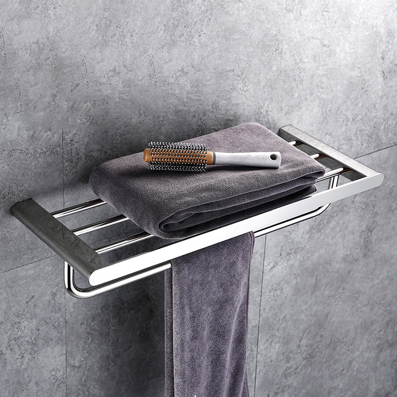 Frendorf | Zeitgenössisches Badezimmerzubehör Hardware-Set in Silber mit Seifenschale