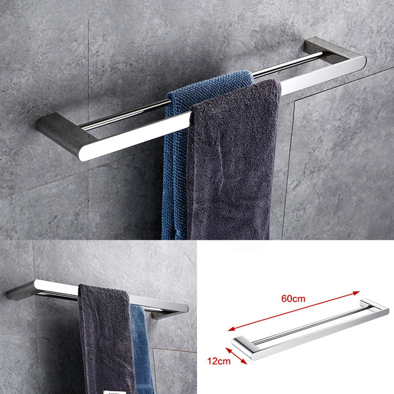 Frendorf | Zeitgenössisches Badezimmerzubehör Hardware-Set in Silber mit Seifenschale