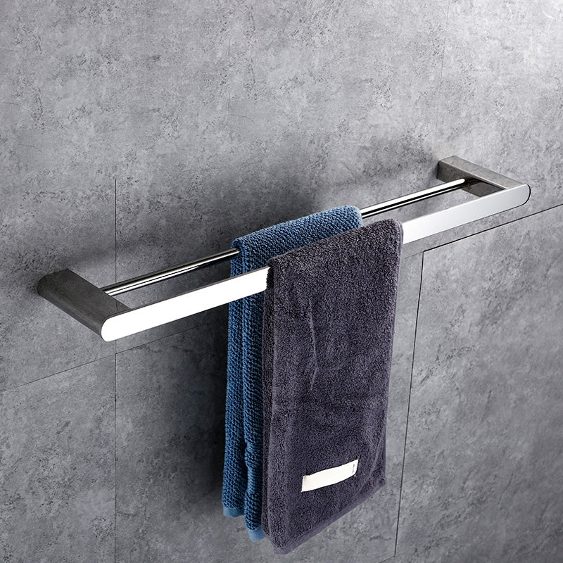 Frendorf | Zeitgenössisches Badezimmerzubehör Hardware-Set in Silber mit Seifenschale