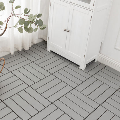 Frendorf | Moderner Stil WPC Bodenbelag Korrosionsbeständiger quadratischer Holzboden