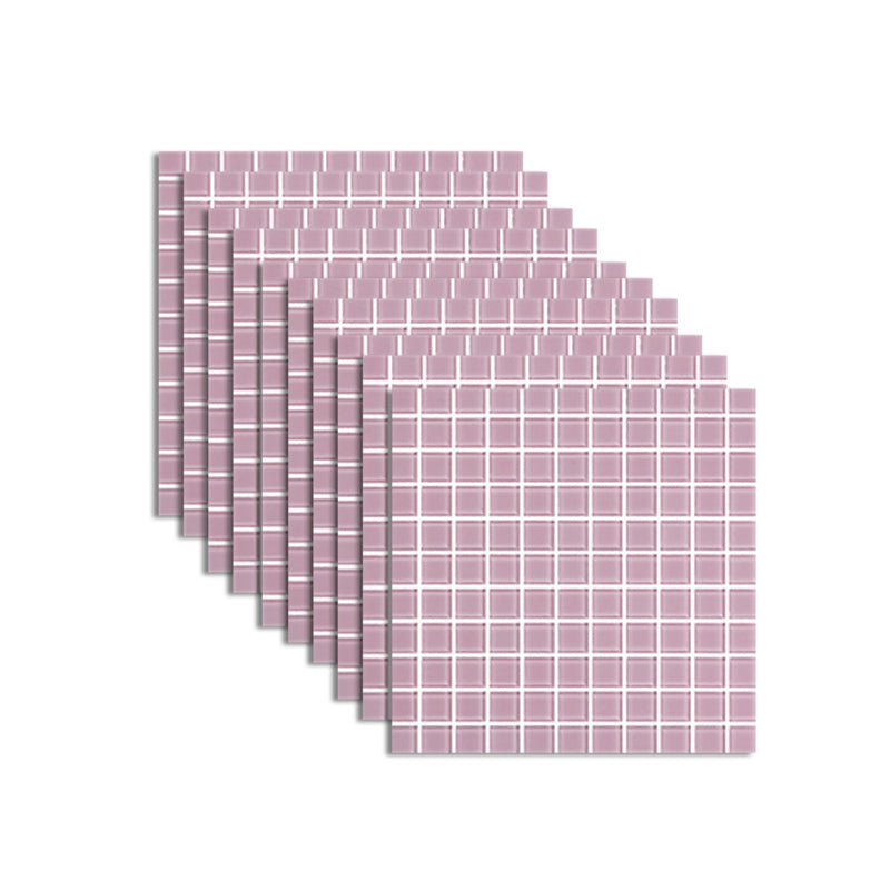 Frendorf | 12" x 12" Peel & Stick Glas Quadrat Gitter Mosaik Peel and Stick Fliese 10-Pack