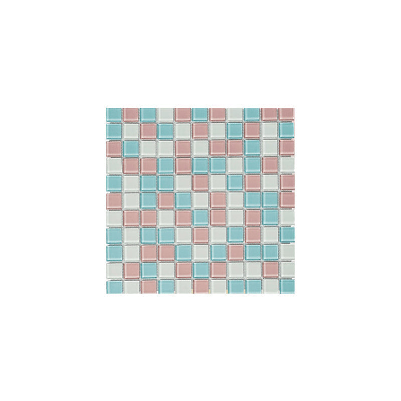 Frendorf | 12" x 12" Peel & Stick Glas Quadrat Gitter Mosaik Peel and Stick Fliese 10-Pack