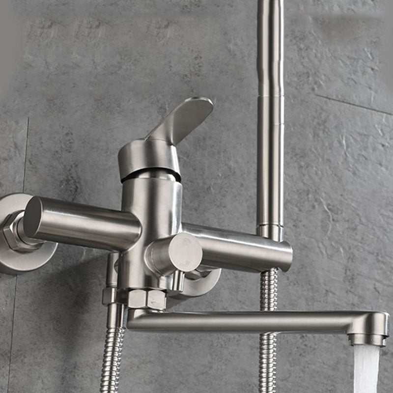 Frendorf | Badezimmer Badewannenarmatur Stangenhebel Handbrause Badewannenarmatur