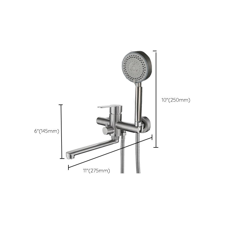 Frendorf | Badezimmer Badewannenarmatur Stangenhebel Handbrause Badewannenarmatur
