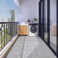 Frendorf | Modern Vinyl Plank Flooring Porcelain Tile Look Selbstklebendes PVC-Bodenbelag