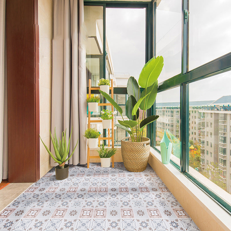 Frendorf | Modern Vinyl Plank Flooring Porcelain Tile Look Selbstklebendes PVC-Bodenbelag