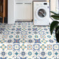 Frendorf | Modern Vinyl Plank Flooring Porcelain Tile Look Selbstklebendes PVC-Bodenbelag