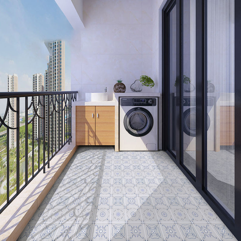 Frendorf | Modern Vinyl Plank Flooring Porcelain Tile Look Selbstklebendes PVC-Bodenbelag