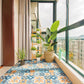 Frendorf | Modern Vinyl Plank Flooring Porcelain Tile Look Selbstklebendes PVC-Bodenbelag