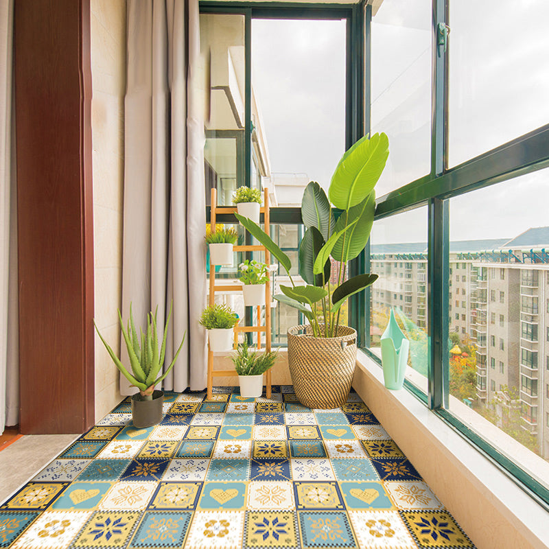 Frendorf | Modern Vinyl Plank Flooring Porcelain Tile Look Selbstklebendes PVC-Bodenbelag
