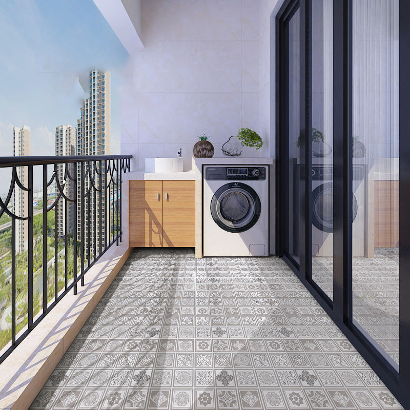Frendorf | Modern Vinyl Plank Flooring Porcelain Tile Look Selbstklebendes PVC-Bodenbelag