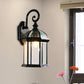 Frendorf | Vogelkooi Buitenwandgemonteerd Licht Ruraal Helder/Gehoord Glas 1-Kop Zwart/Bronzen Afwerking Wandlamp