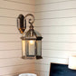 Frendorf | Vogelkooi Buitenwandgemonteerd Licht Ruraal Helder/Gehoord Glas 1-Kop Zwart/Bronzen Afwerking Wandlamp