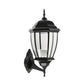 Frendorf | Klarer Glas Urne Form Wand Beleuchtung Ideen Land 1 Glühbirne Innenhof Wandleuchte Lampe Leuchte in Schwarz