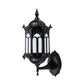 Frendorf | 1-Bulb Pavilion Wandlamp Rustiek Zwart/Brass Aluminium Wandkandelaar Lamp met Duidelijke Glazen Kap