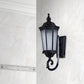Frendorf | 1-Light Verum Wandlamp Verlichting Land Waterglas Zwarte Afwerking Wandmontage Armatuur