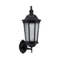 Frendorf | Lodges Geometrische Wand Sconces Licht 1 Kop Waterglas Wandlamp in Zwart voor Tuin