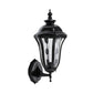 Frendorf | Urn Buiten Wandlamp Verlichting Rustiek Helder Dimpled Glas 1 Peertje Zwarte Wandlamp Fixture