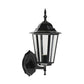 Frendorf | 1 Licht Geometrische Wandlamp Lodges Klaar Glas Zwarte Afwerking Wandgemonteerde Lamp voor Poort