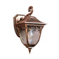 Frendorf | Eikel Binnenplaats Wandlamp Landelijk Duidelijk Waterglas 1 Licht Messing Muurbeugel Lamp