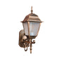 Frendorf | 1-Head Wandlamp Landhuis Geometrisch Gezaaid Glas Muurmontage Lamp Fixture in Messing