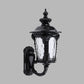 Frendorf | 1-Head Wandmontage Verlichting Rustieke Urn Water Glazen Wandlamp Wandlamp in Zwart voor Binnenplaats