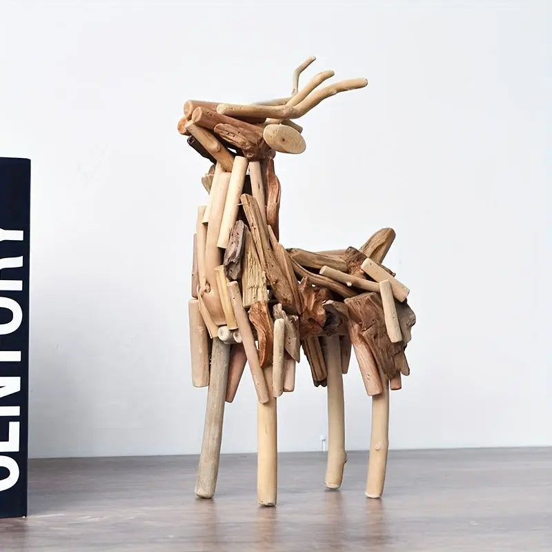 Frendorf | WoodGrace - Abstrakte Hirschskulptur