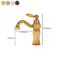 Frendorf | Deck Mounted Copper Tub Faucet Low Arc Roman Tub Faucet Set with Jade