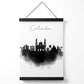 Columbia Aquarell Skyline Stadtposter mit Aufhänger